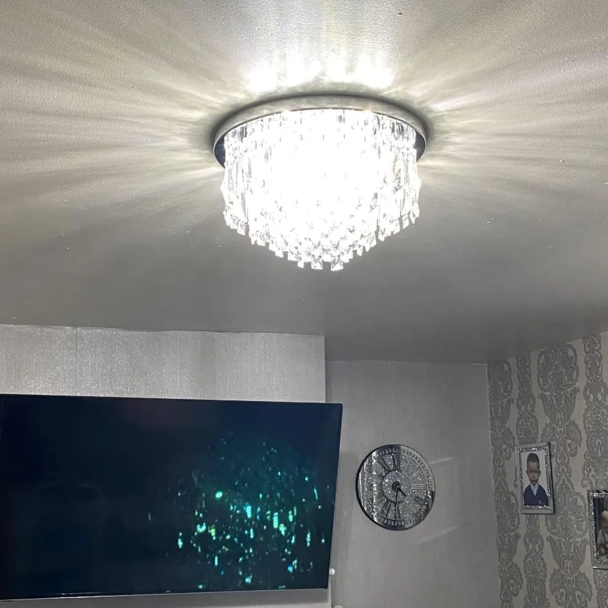 Modern Crystal Chandeliers Ceiling Lights Clear - Image 3