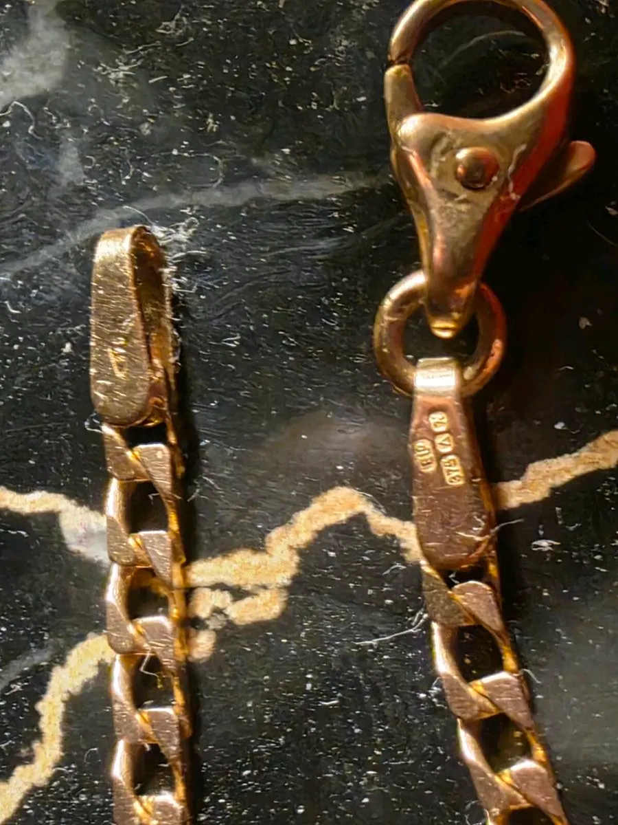 CHUNKY LINK, 9CT SOLID Gold 20"Long 6.03g Chain ! - Image 4