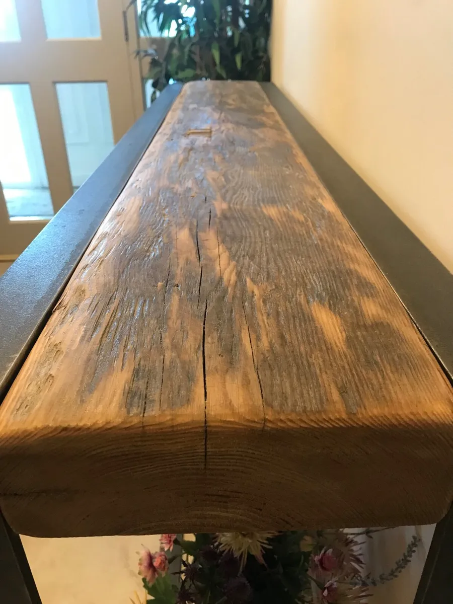 Handcrafted Console Table from Reclaimed Timber - Image 3