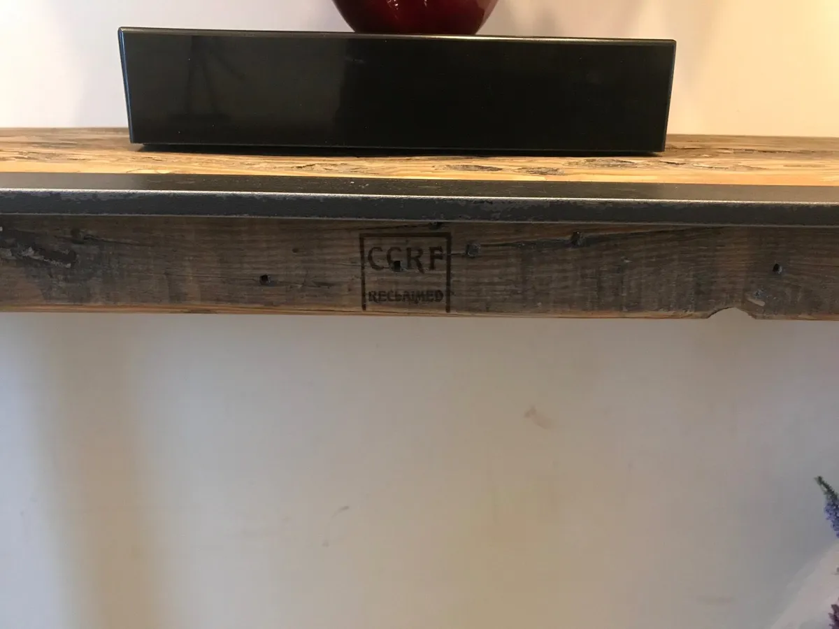 Handcrafted Console Table from Reclaimed Timber - Image 4