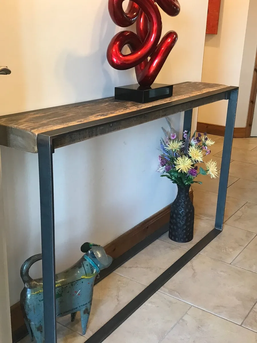 Handcrafted Console Table from Reclaimed Timber - Image 2