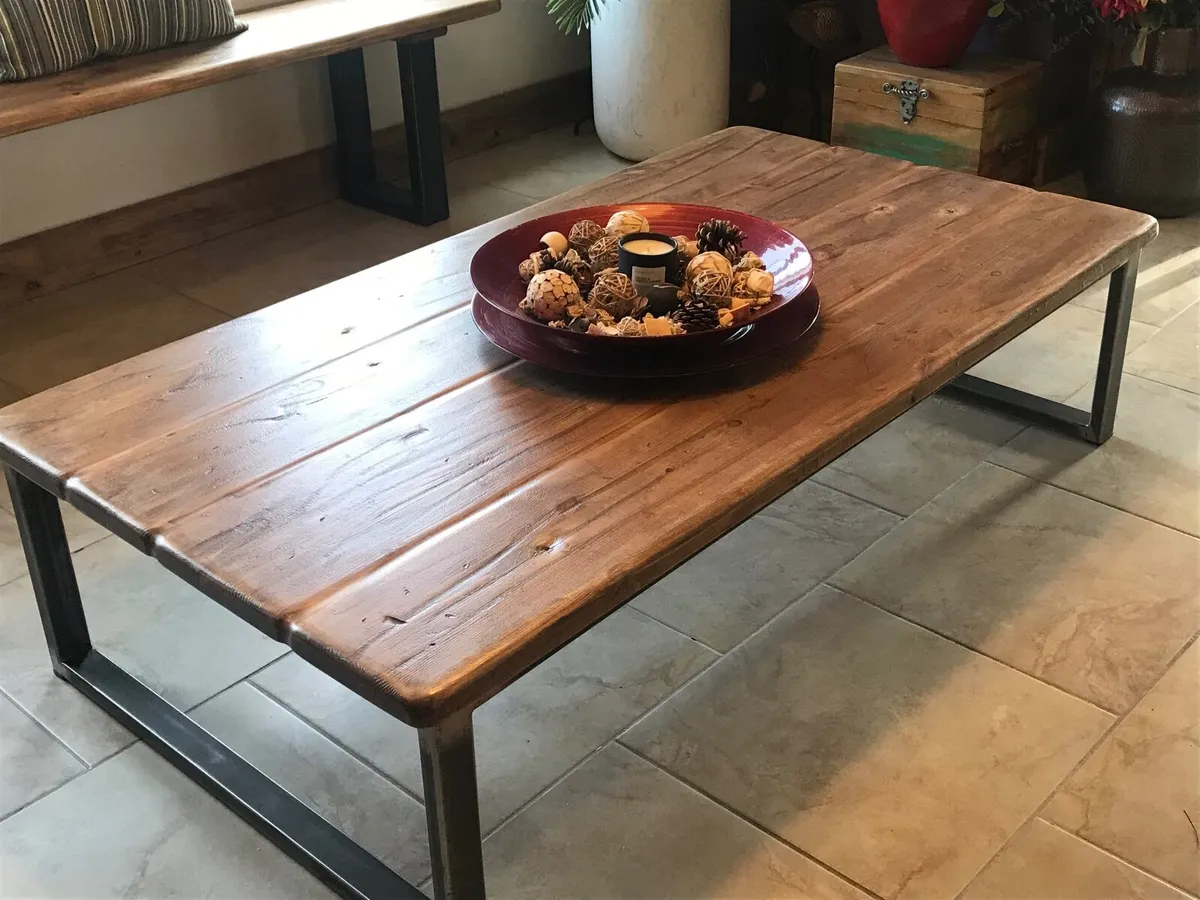 Handcrafted Coffee Table from reclaimed Timber - Image 1