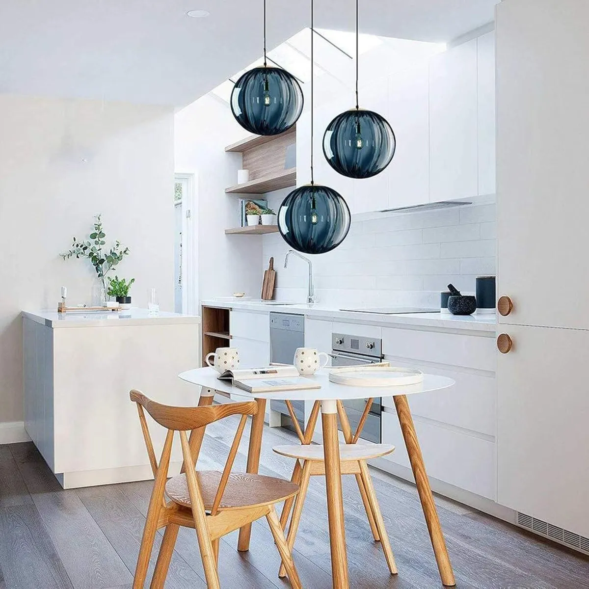 3 Lights Pendant Lighting Fixture with 15cm Glass - Image 3