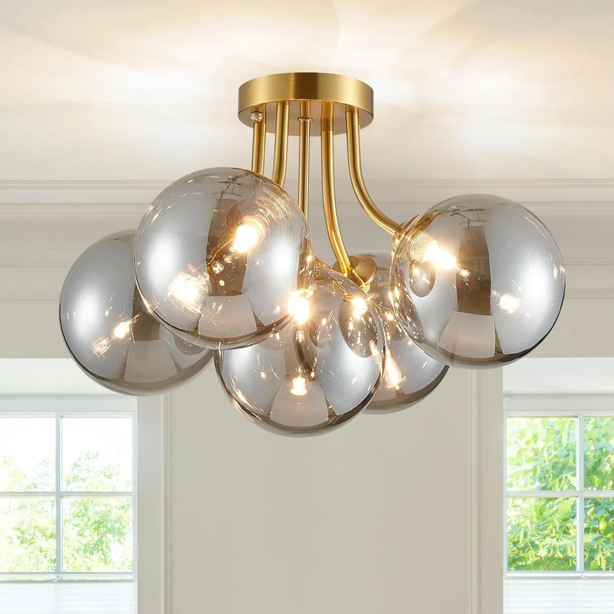 Modern Bubble Ceiling Lighting Fixture 5-Light - Image 1