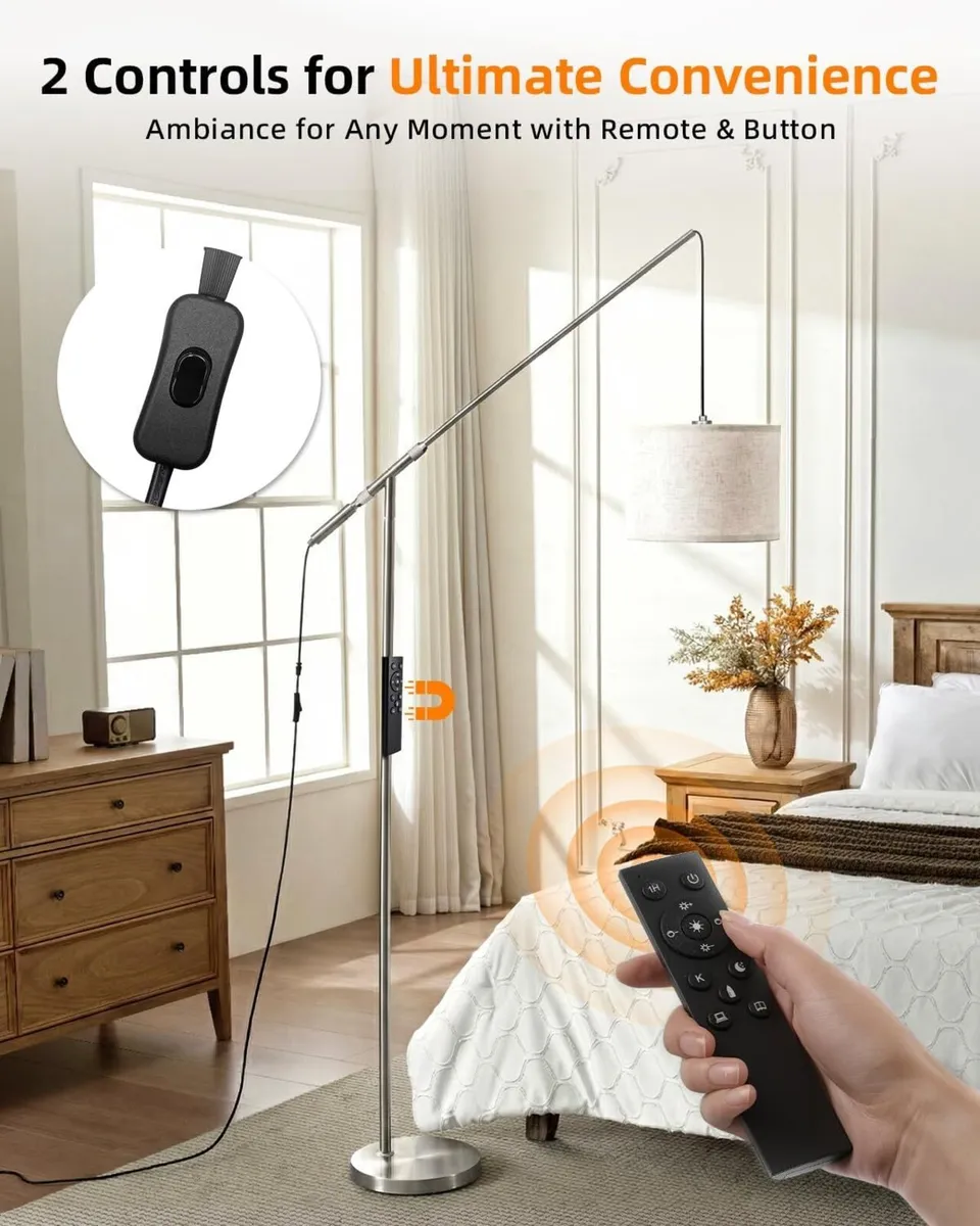 Floor Lamp 79 Modern Arc Standing Lamps with - Image 4