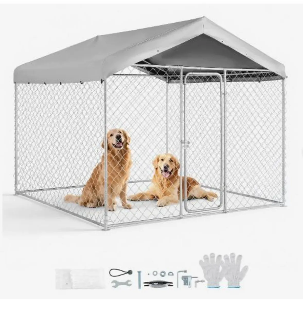 Outdoor Dog Kennel, 2.3 x 2.3 x 2.15 m - Image 3