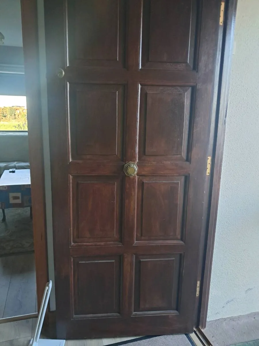 Teak door