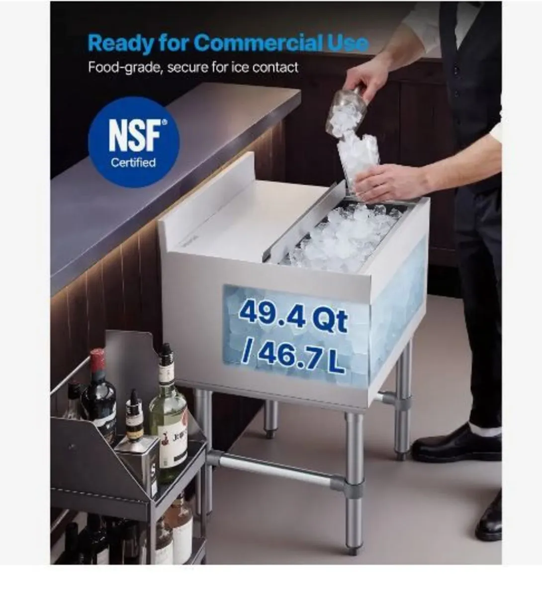 Commercial Ice Bin, 46.7 L Max Capacity - Image 2