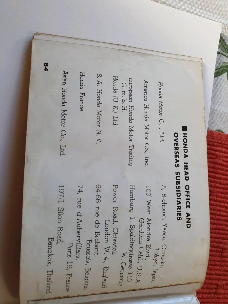Genuine origional  Honda 50  65  handbook - Image 3