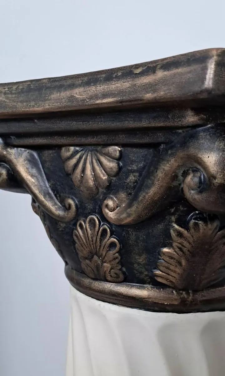 Large roman style plaster column - Image 4