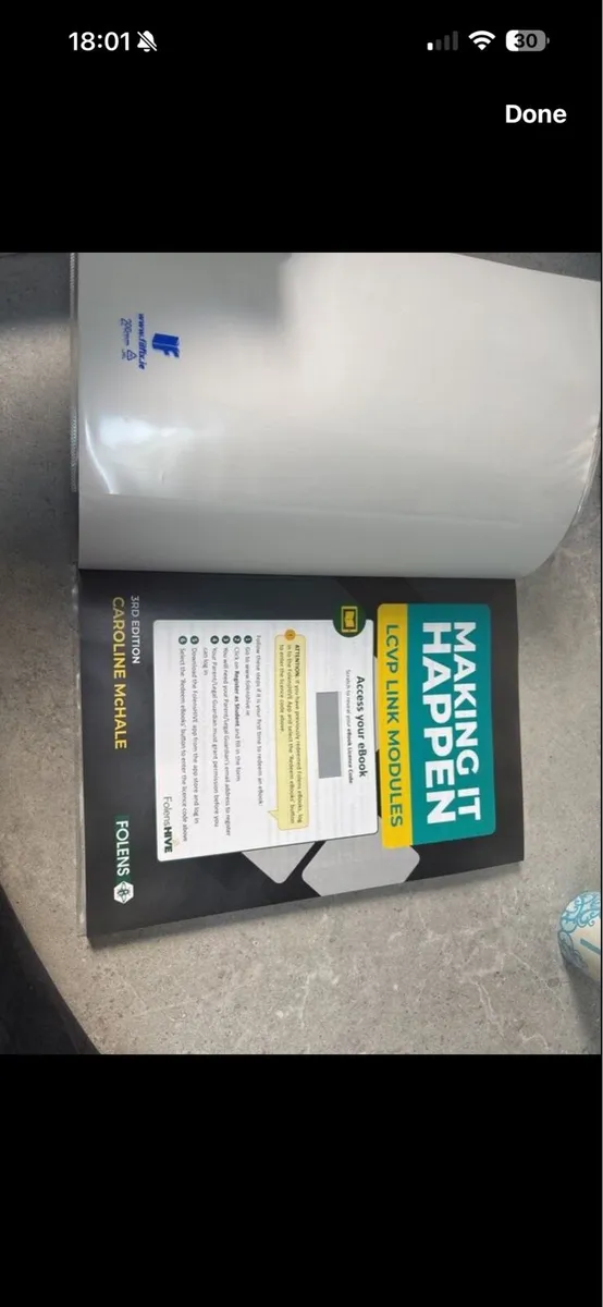 Making it happen LCVP Book - brand new - Image 2