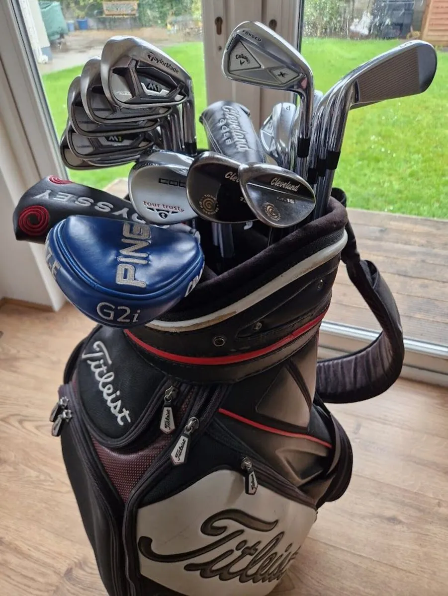 Callaway, TaylorMade Irons, Wedges, Putters, Bag - Image 1