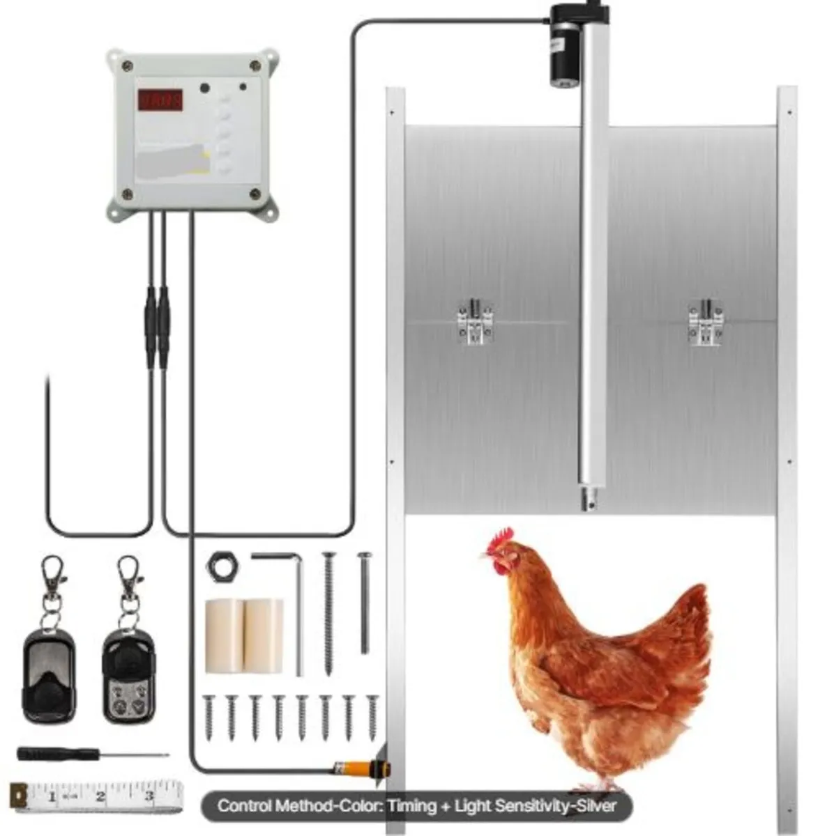 Automatic Chicken Coop Door,Timer and Light Sensor - Image 1