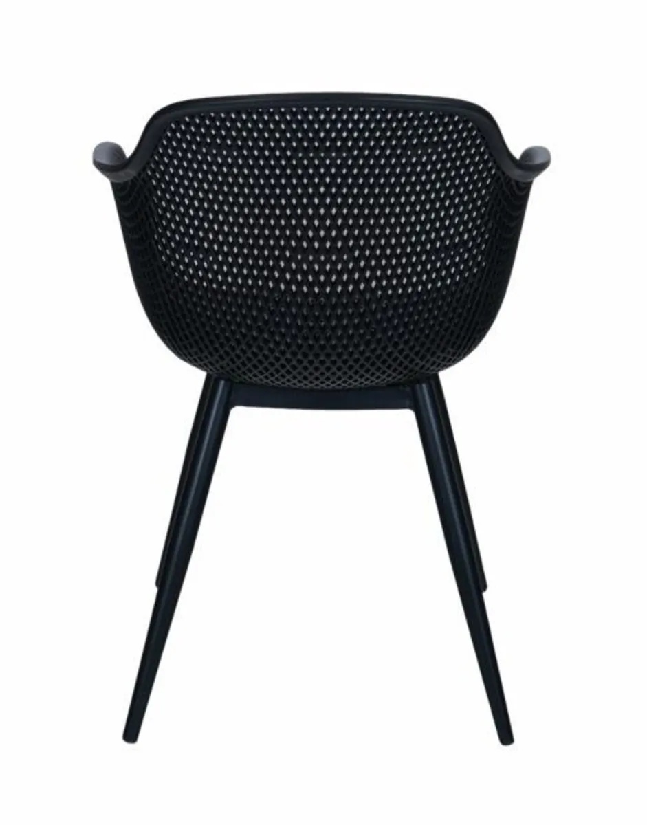 Terrace Chair – Black Polypropylene Armchair - Image 3