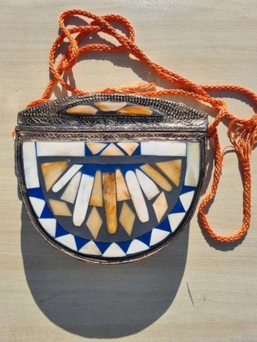 Vintage Moroccan handmade clutch bag - Image 1