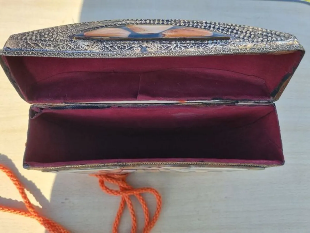 Vintage Moroccan handmade clutch bag - Image 4