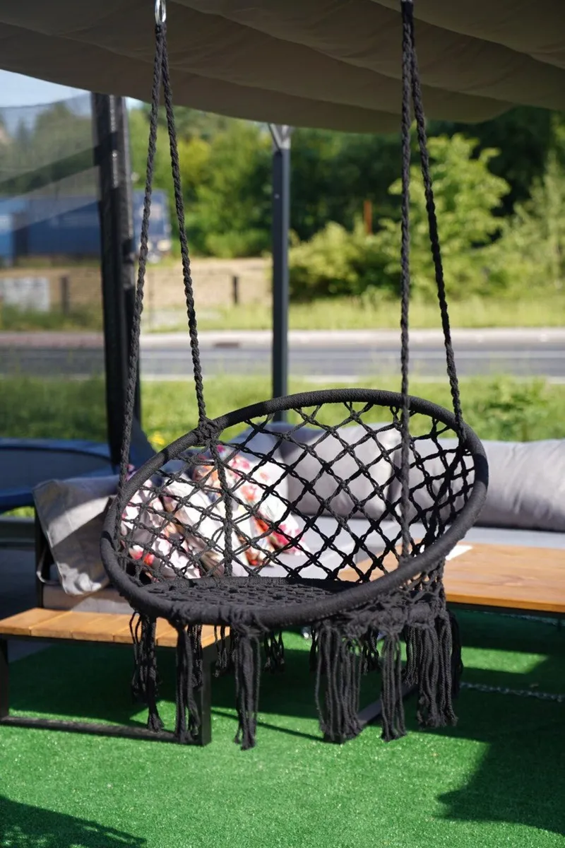 Hanging Chair – Cotton Rope Swing “Stork’s Nest” - Image 3