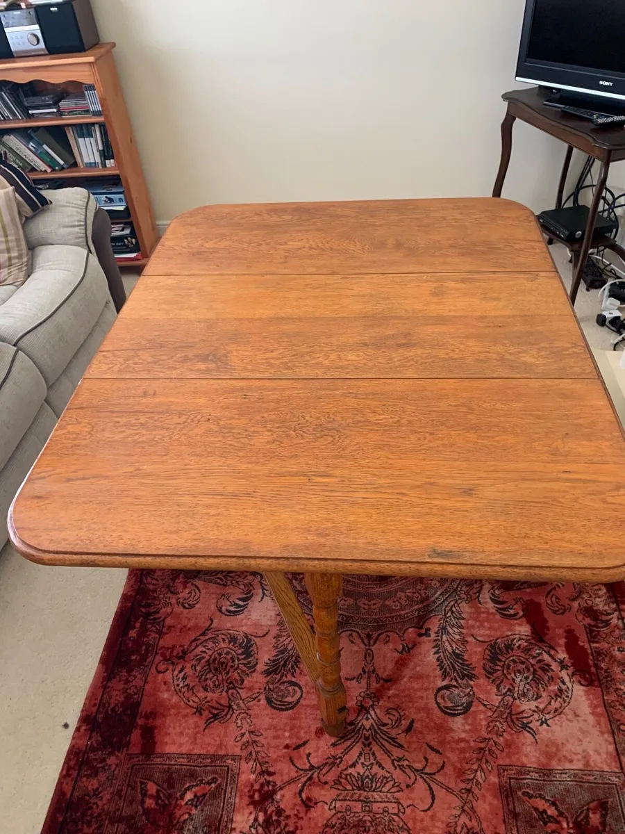 Antique Oak Dining Table - Image 2