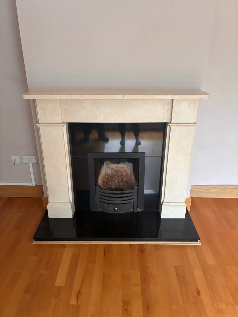 Marble Fireplace and Hearth - Image 1