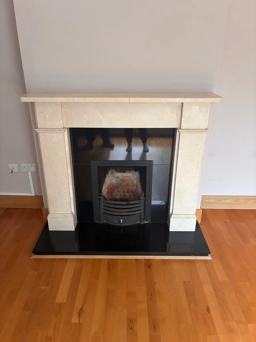 Marble Fireplace and Hearth - Image 2