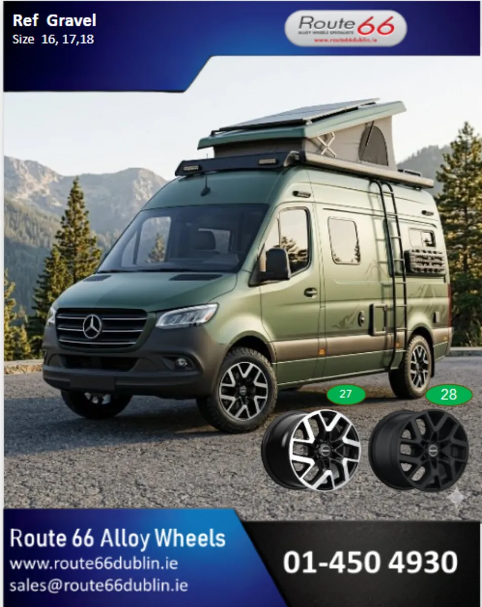 Mercedes Sprinter camper alloy wheels - Image 1