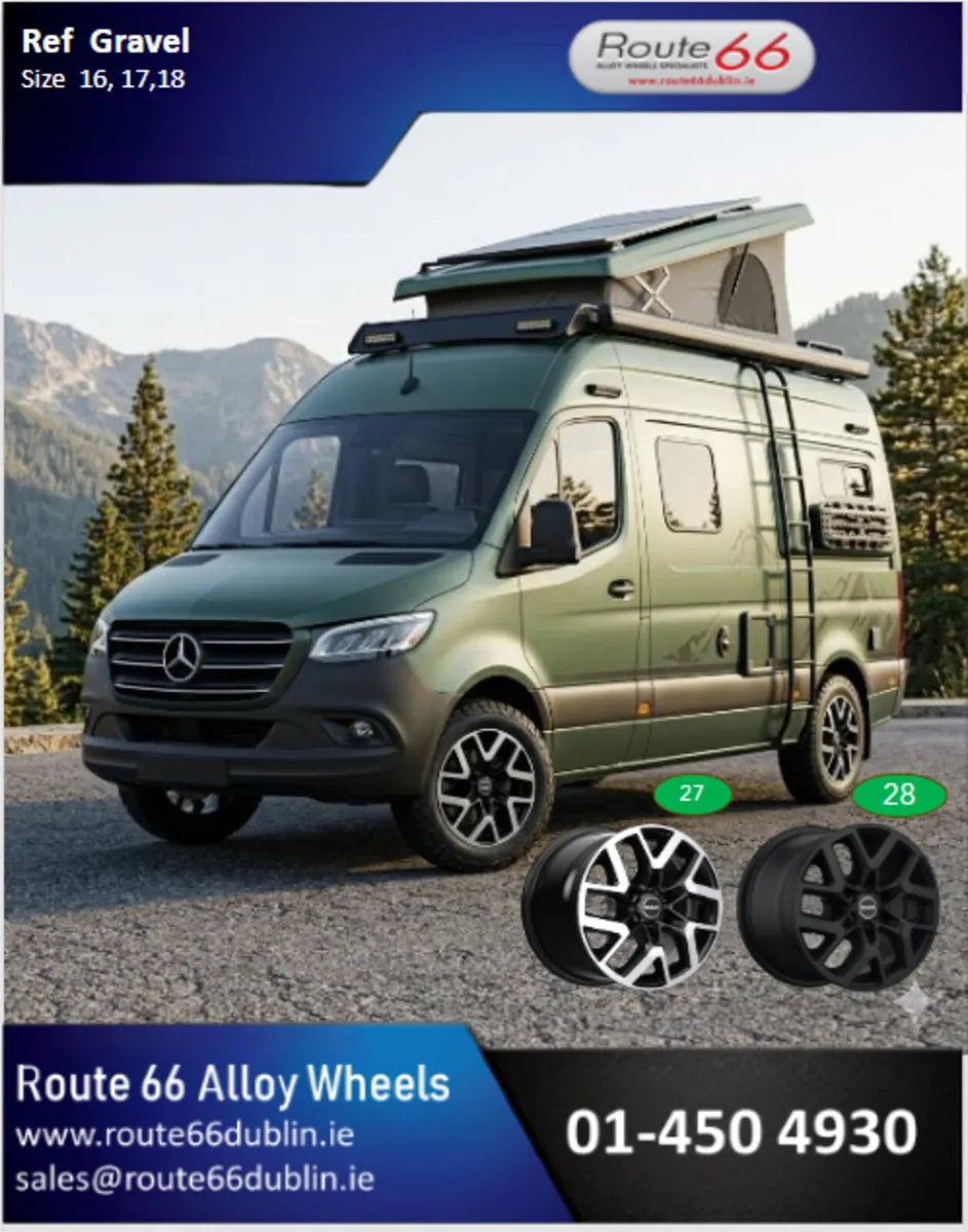 Mercedes Sprinter camper alloy wheels - Image 4