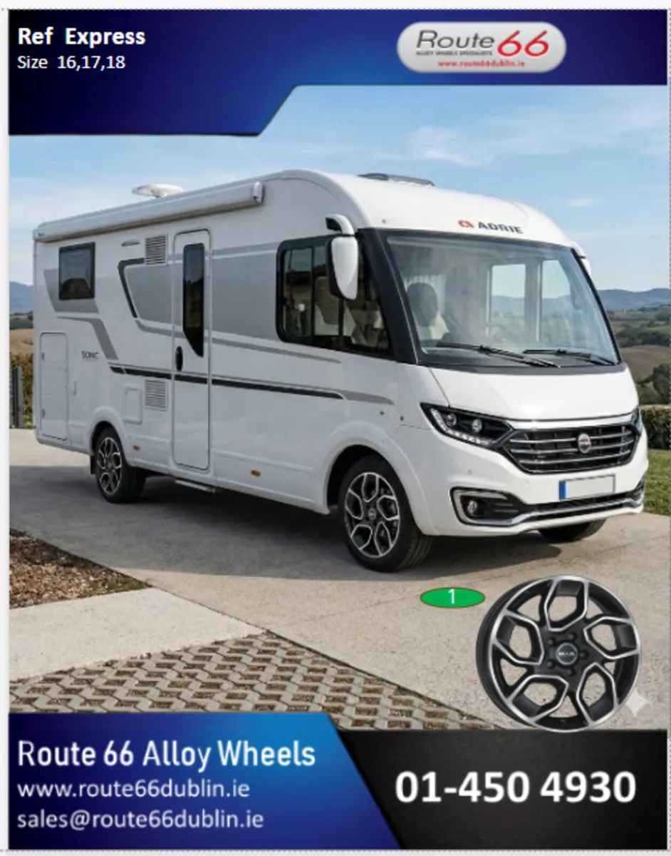 Mercedes Sprinter camper alloy wheels - Image 2