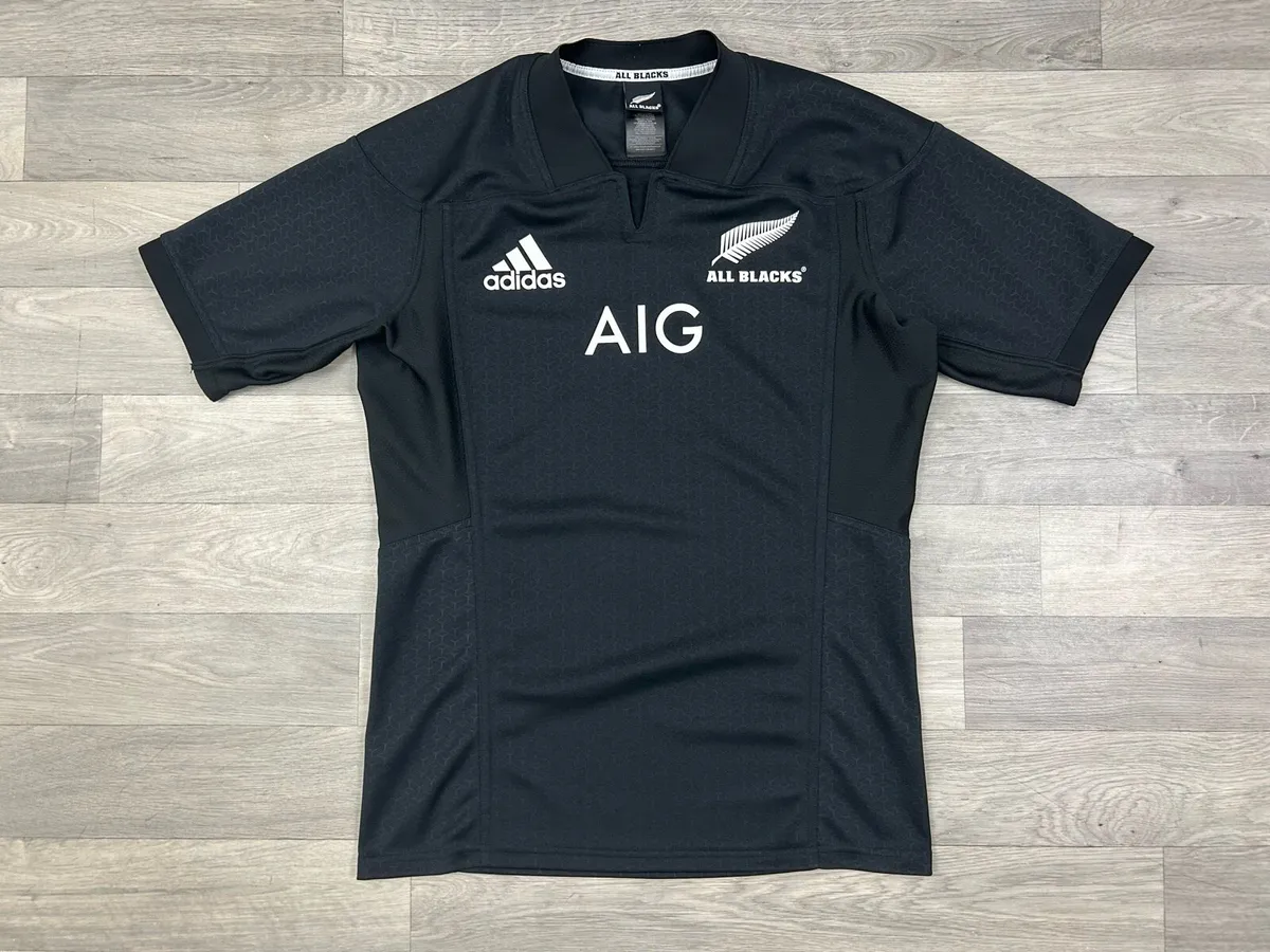Adidas New Zealand All Blacks Rugby Jersey Shirt L - Image 1