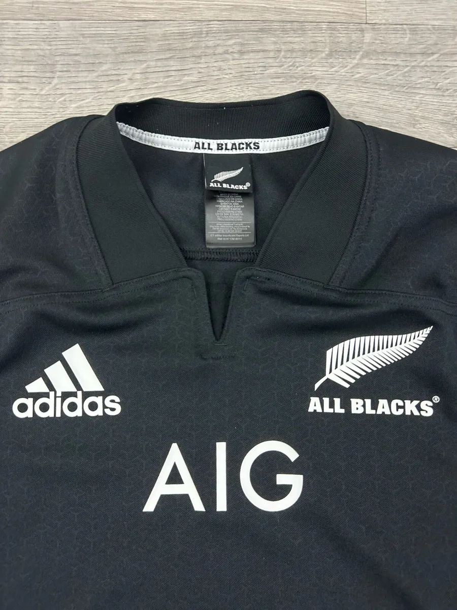 Adidas New Zealand All Blacks Rugby Jersey Shirt L - Image 3