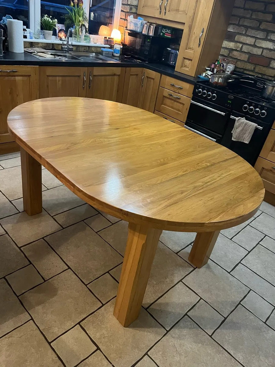 Dining table & 6 chairs - solid wood - Image 4