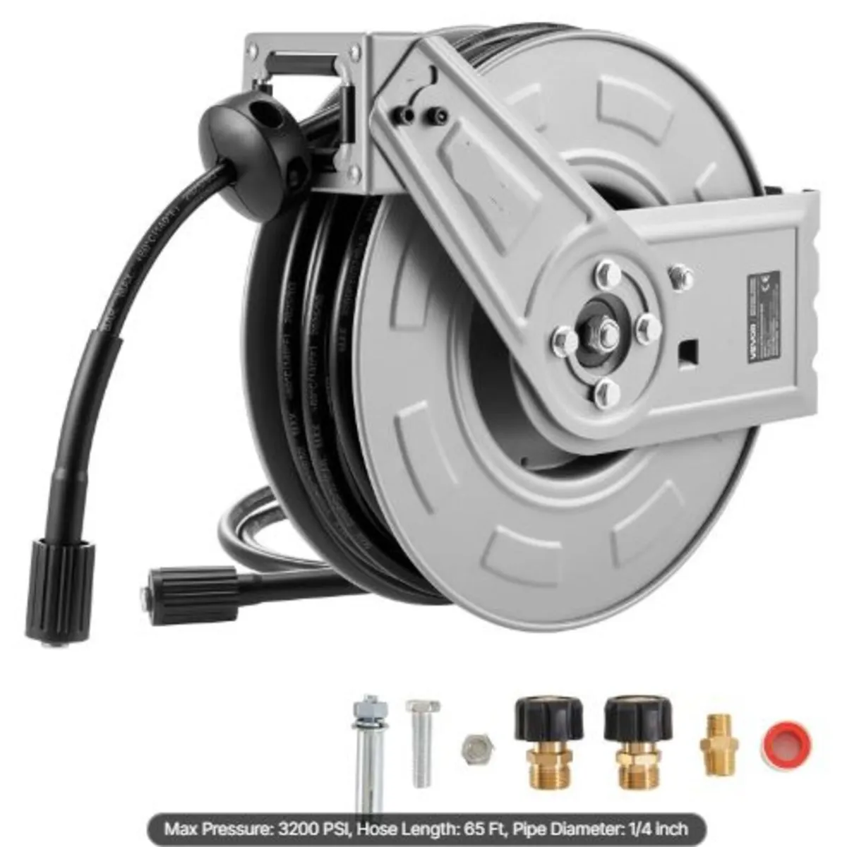 Pressure Washer Hose Reel, 19.8 m x 6.4 mm - Image 1