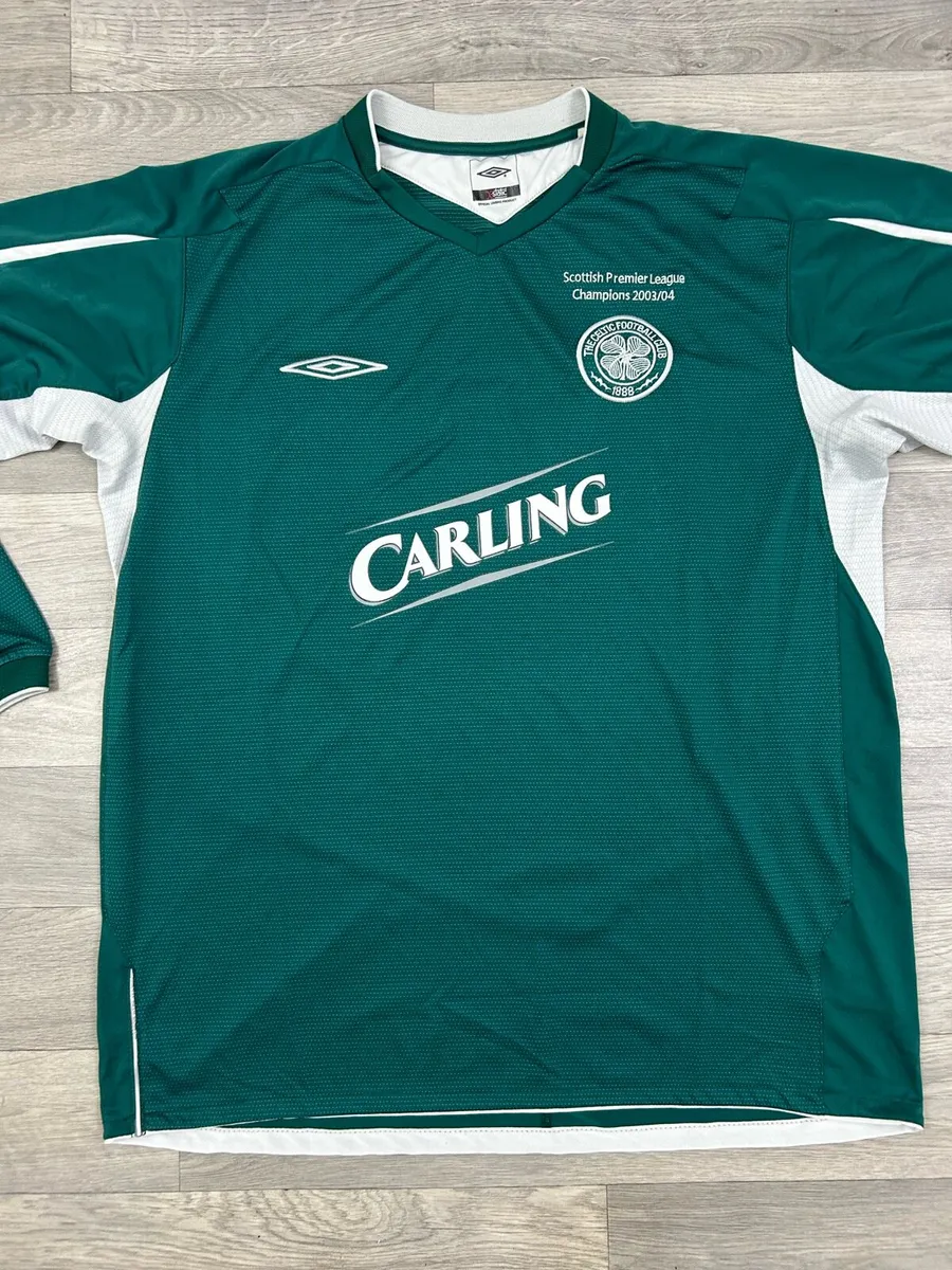 Vintage 2004 Umbro Celtic Home Long Sleeve Jersey - Image 2