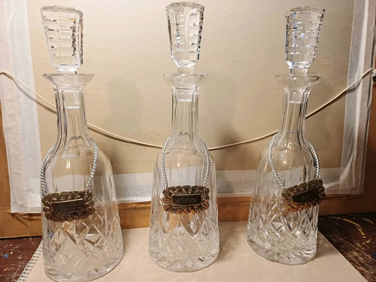 Vintage Crystal Decanters - Image 2