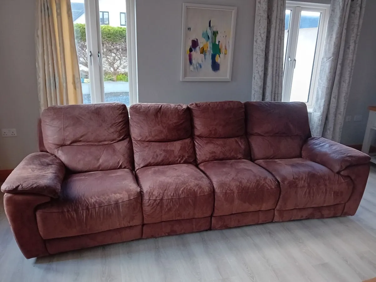 Sofa - Four seater and two seater reclining sofas - Image 1