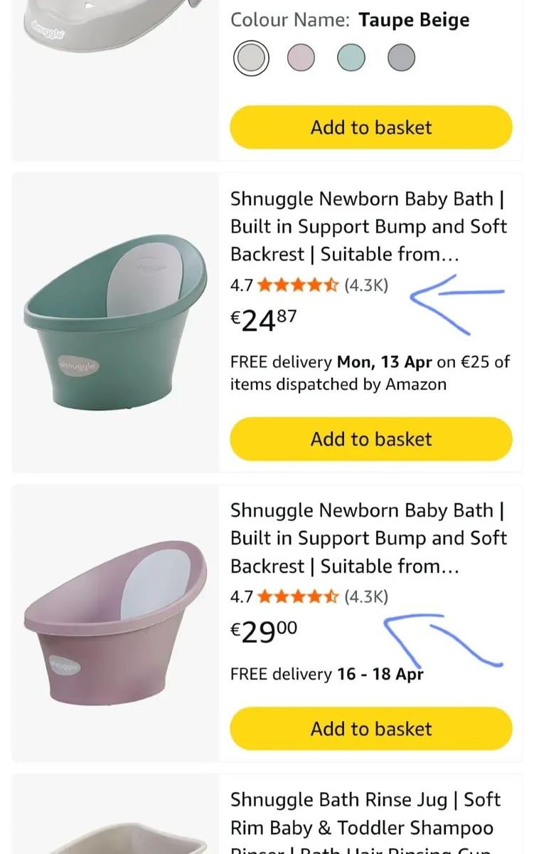 1/2 Price shnuggle baby bath & stand Back saver - Image 2