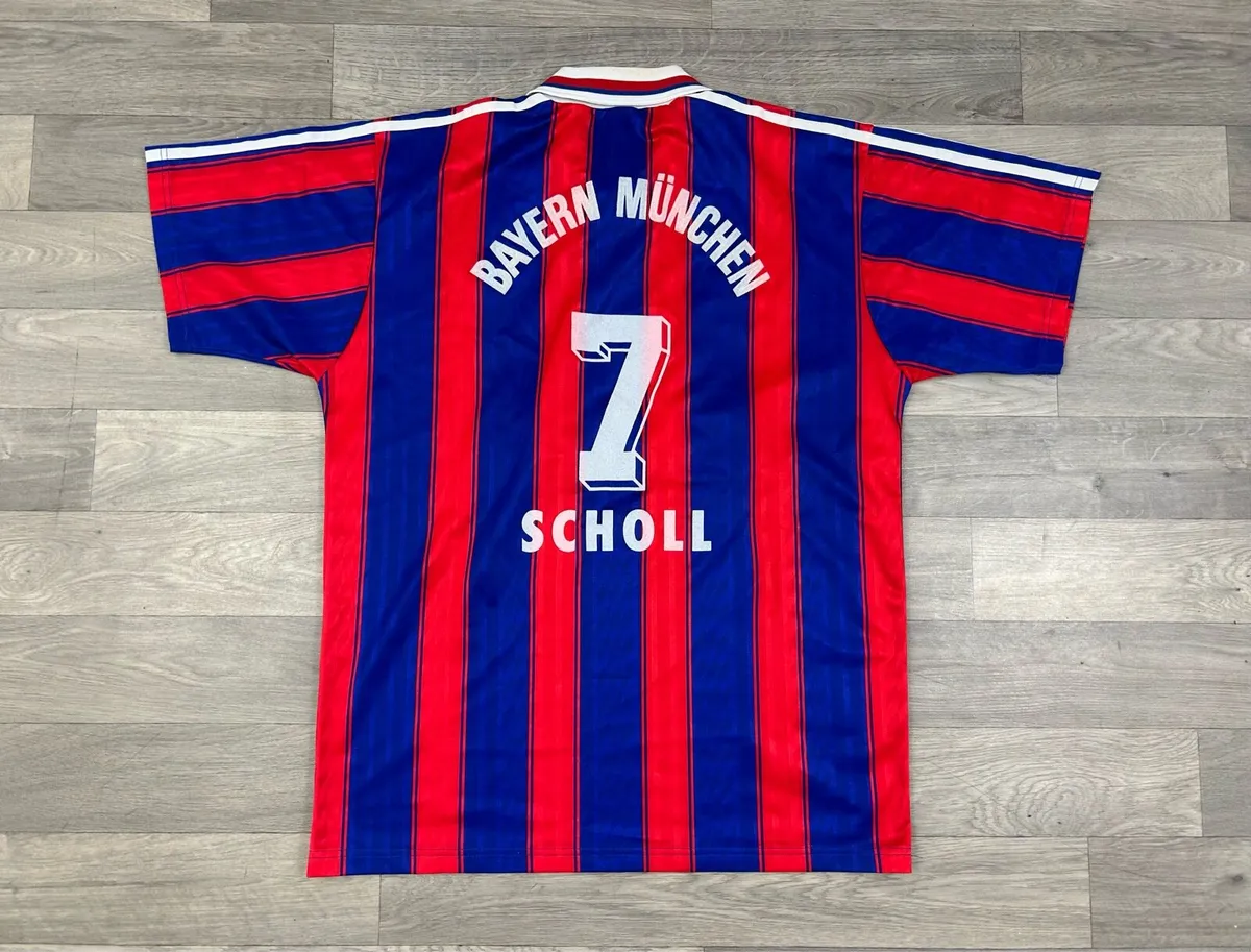 Vintage 1995 Bayern Munich Home Scholl Jersey L - Image 1