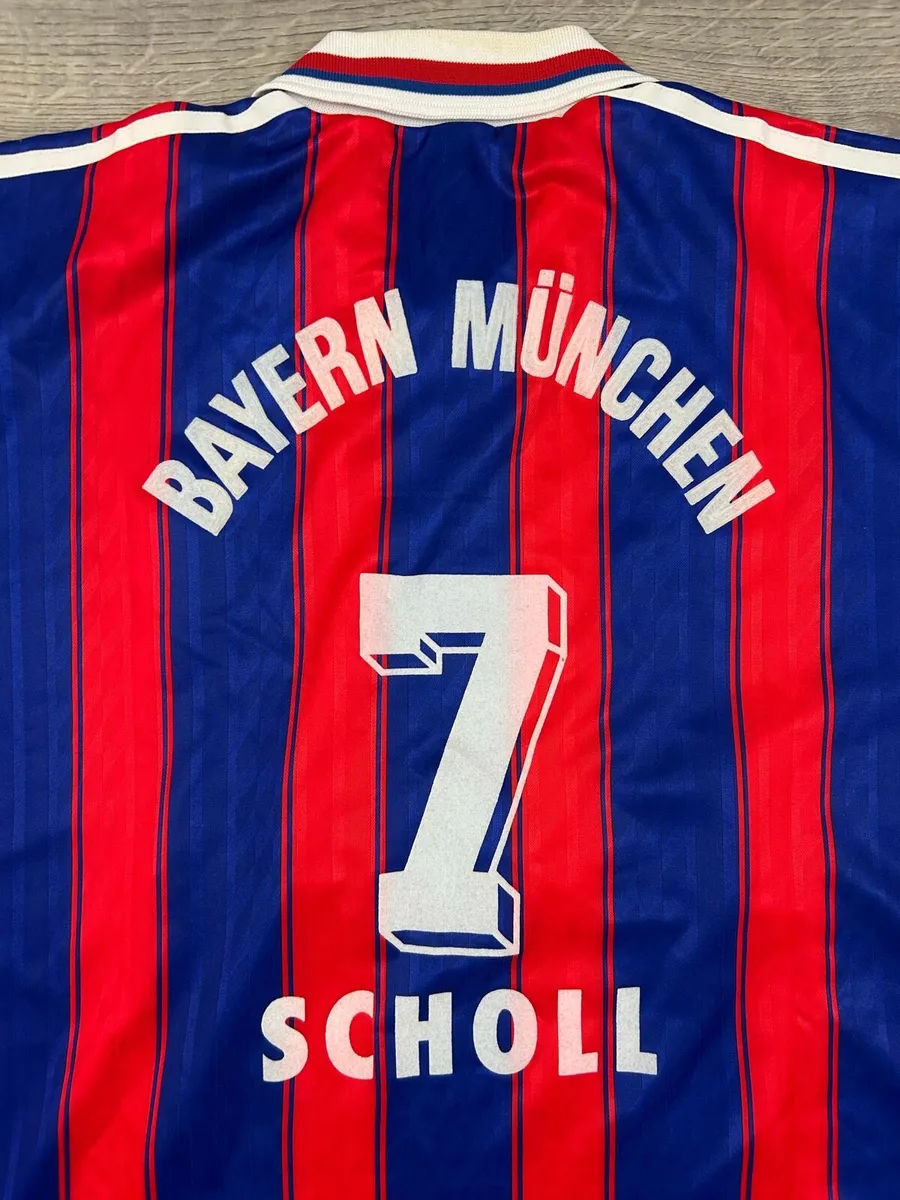 Vintage 1995 Bayern Munich Home Scholl Jersey L - Image 2