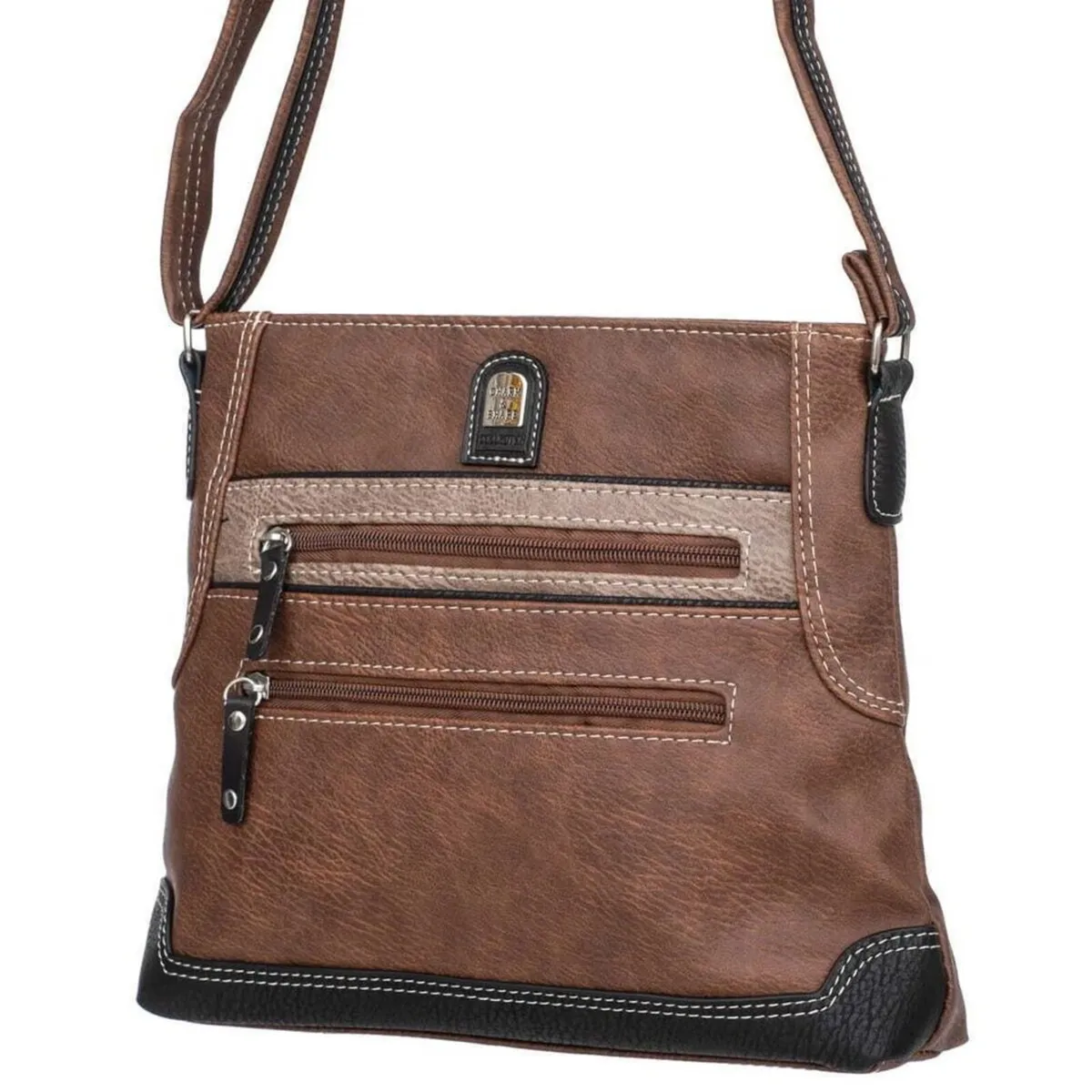 Charm & Shape Shoulder Bag - Brown - Image 2