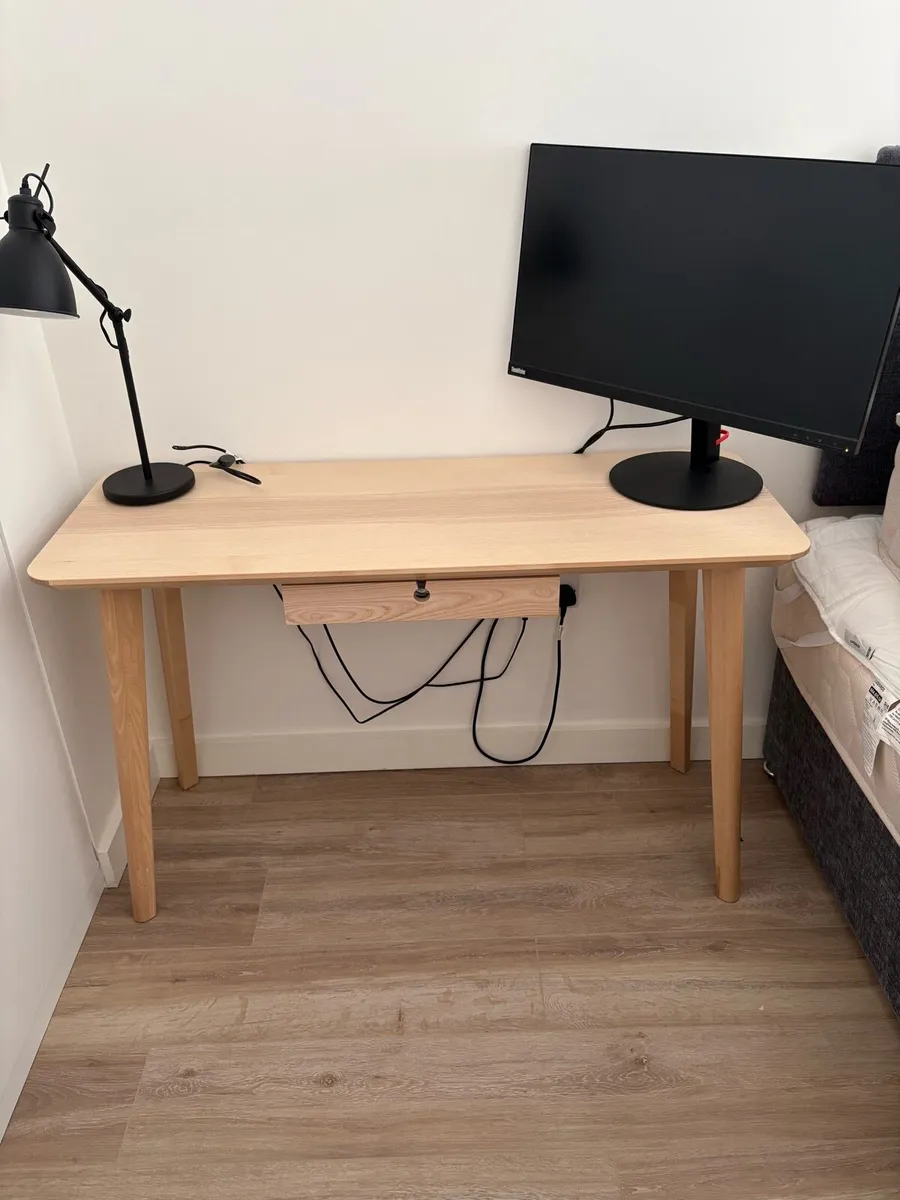 Ikea desk light brown - Image 1