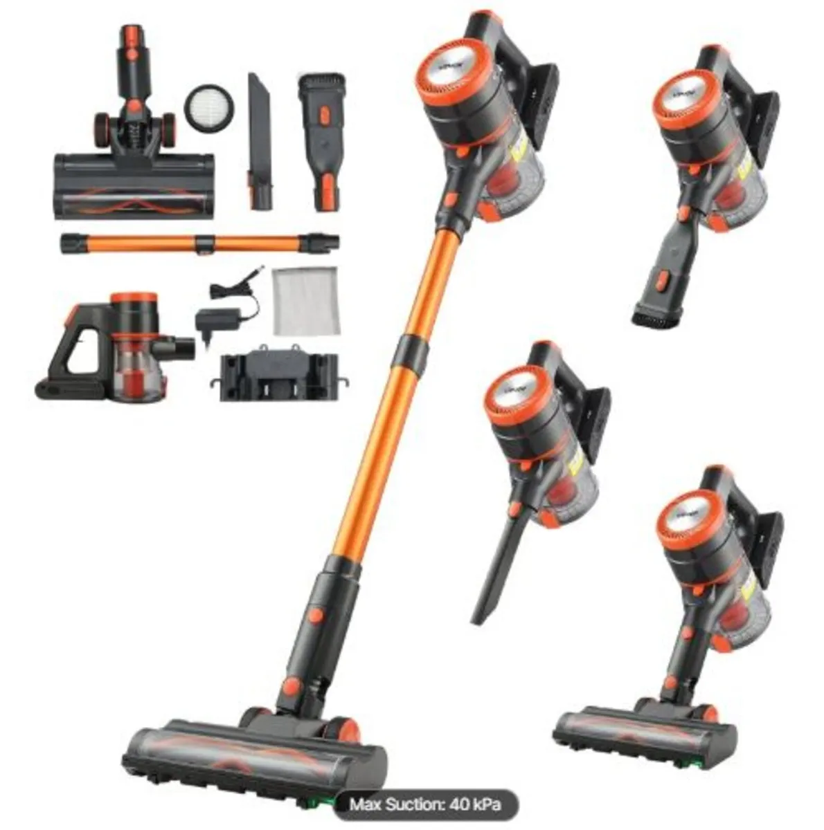 Cordless Vacuum Cleaner, 40KPA Max Suction, - Image 1