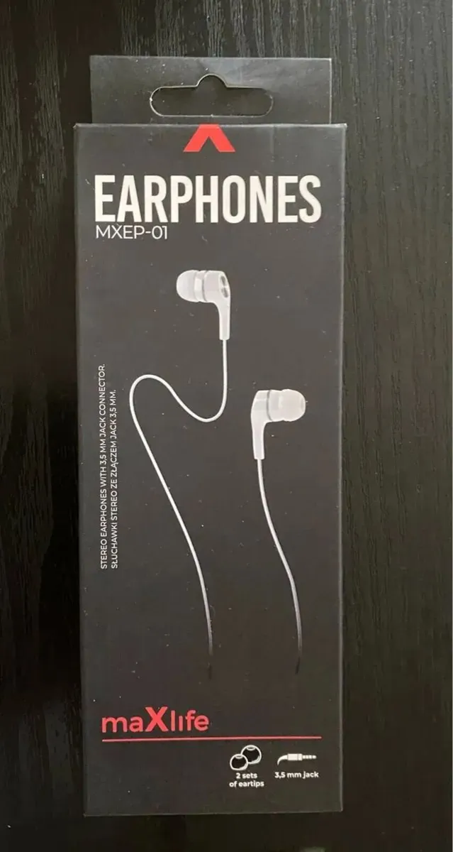 NEW Maxlife Wired Earphones MXEP-01 jack 3.5mm - Image 1
