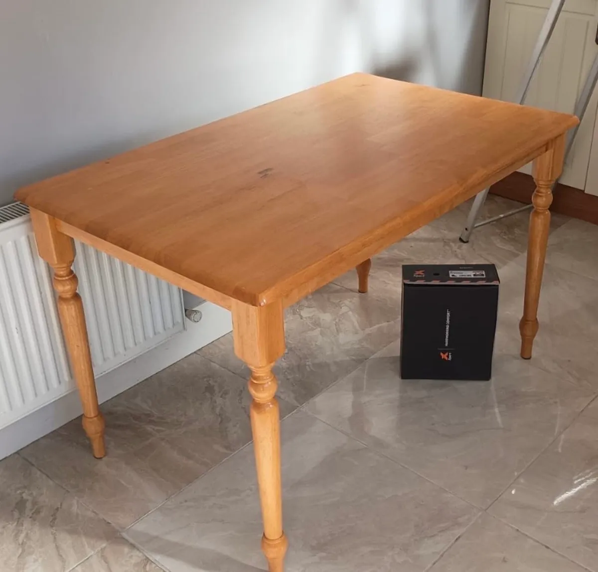 Good Solid 4Ft Wooden Kitchen Dining Table - Image 1