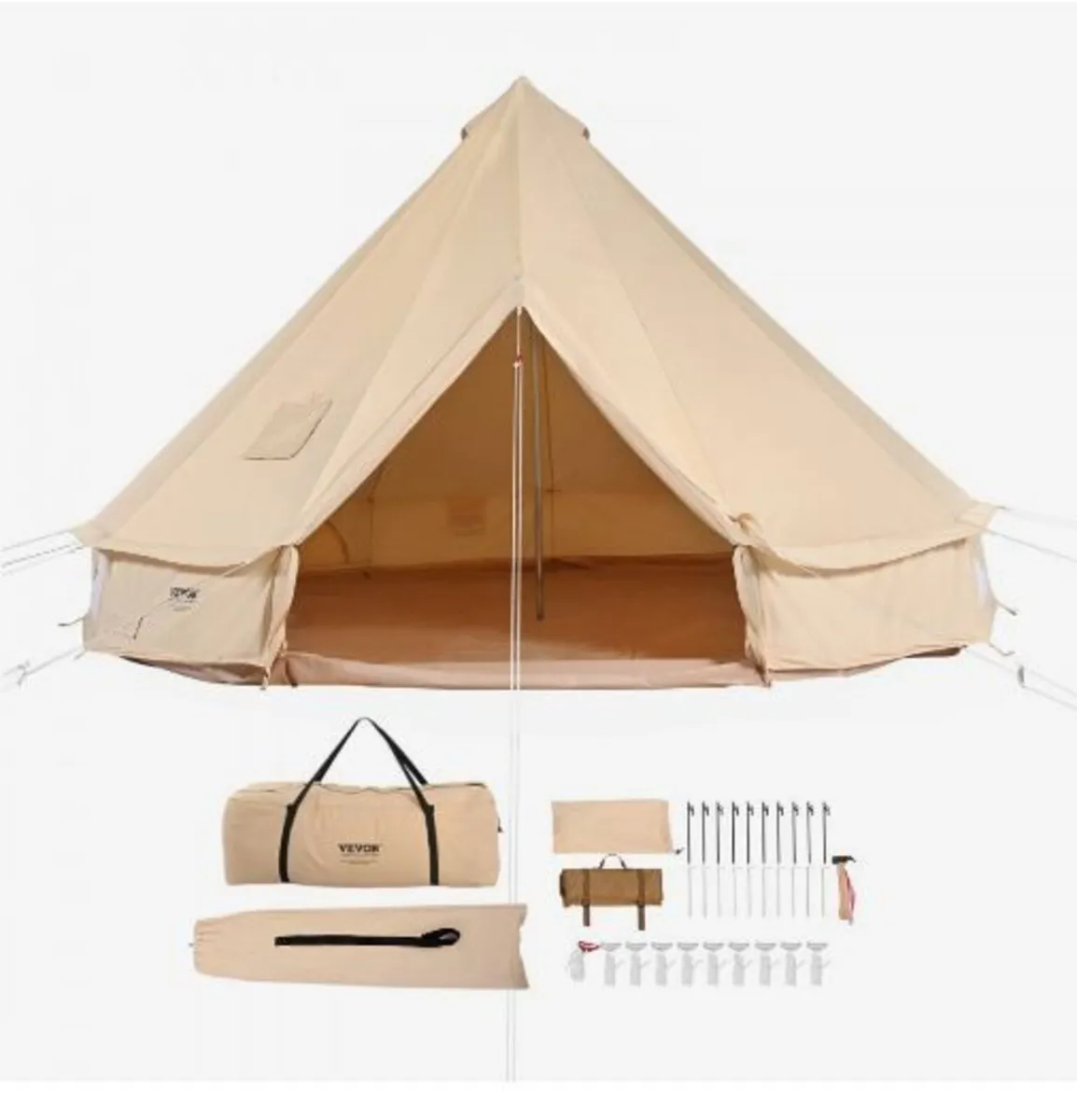 Canvas Bell Tent, 4 Seasons 3 m/9.8ft - Image 1