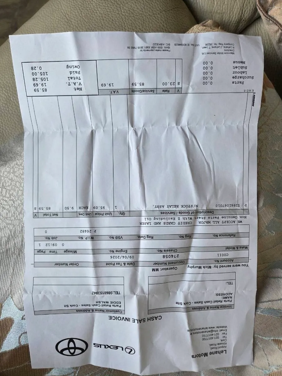2016 Rav 4 Relay assembly for Glow plugs - Image 2