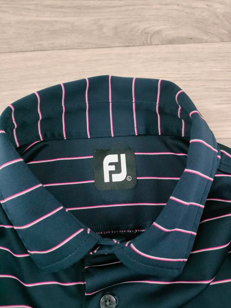 FootJoy FJ Long Sleeve Golf Polo Shirt Mens Large - Image 4