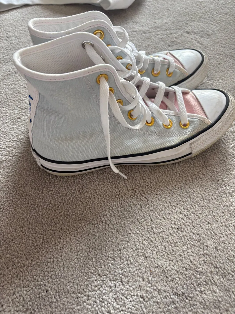 Customized high top converse runners  ‘Lauren’ - Image 3