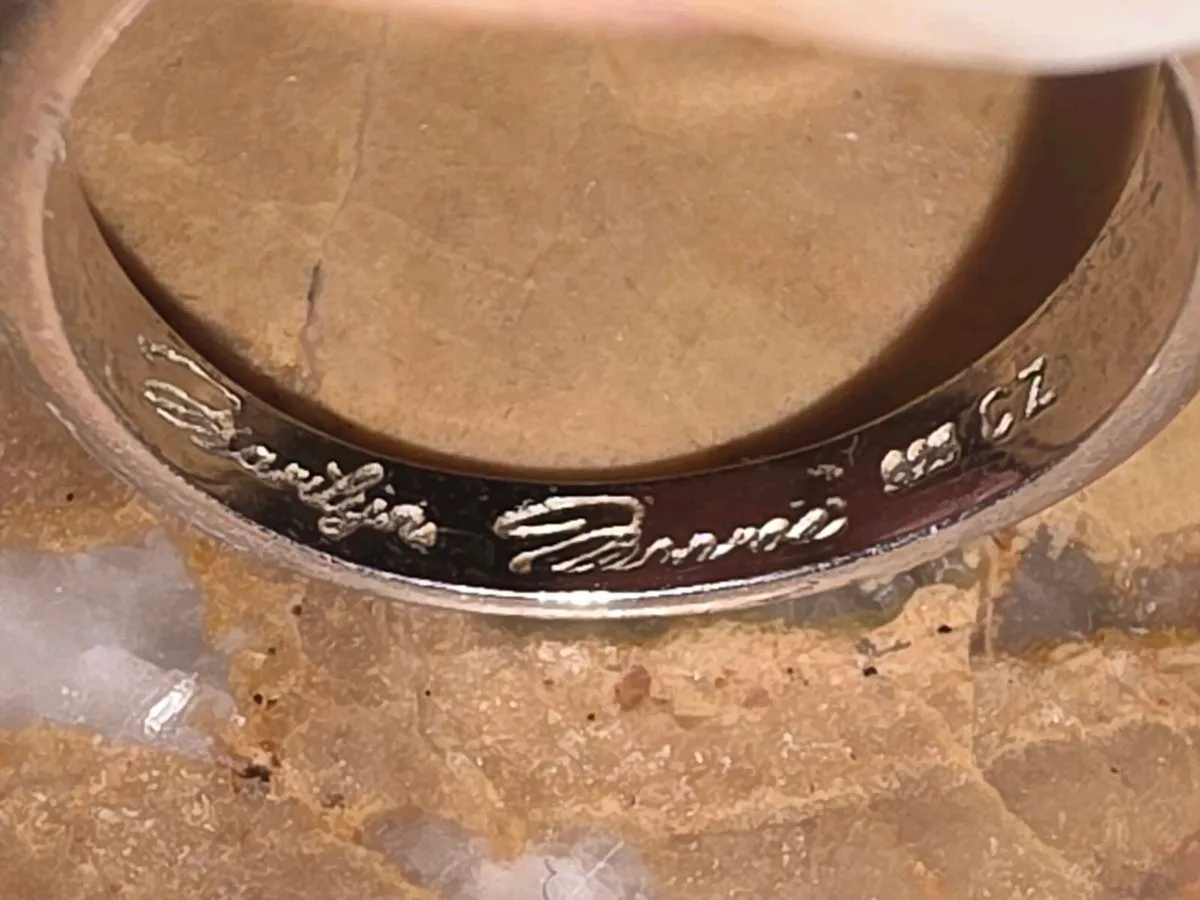 MARILYN MUNROE, 925 Silver Signed New Signet Ring - Image 3