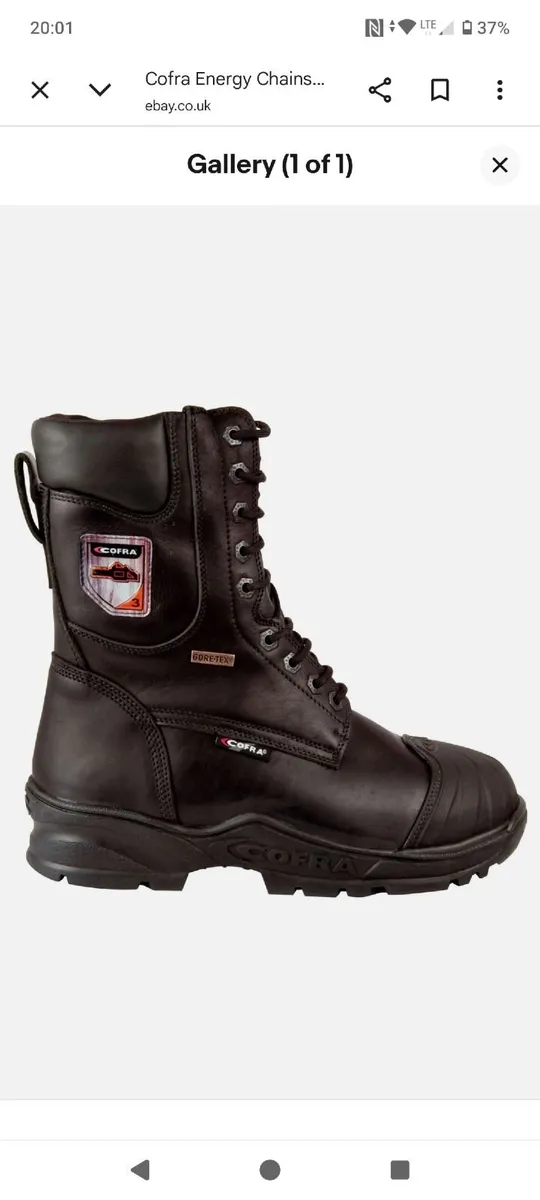 Cofra energy chainsaw boots size 8