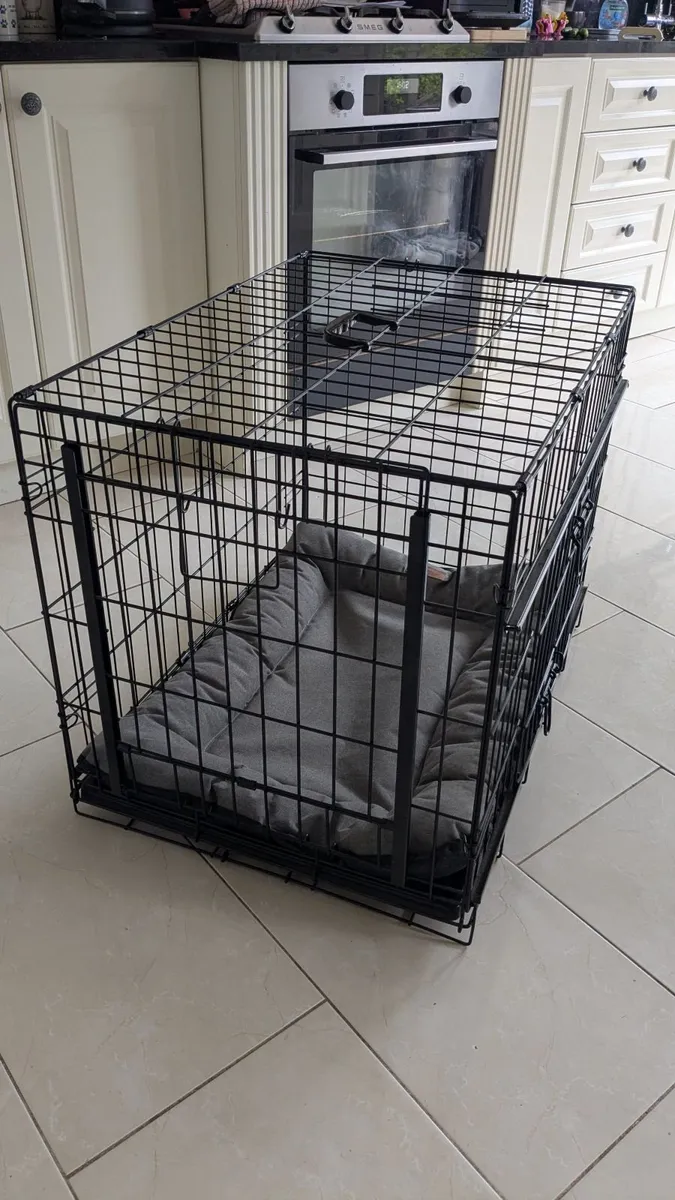 Dog Crate with Mat – Excellent Condition - Image 1