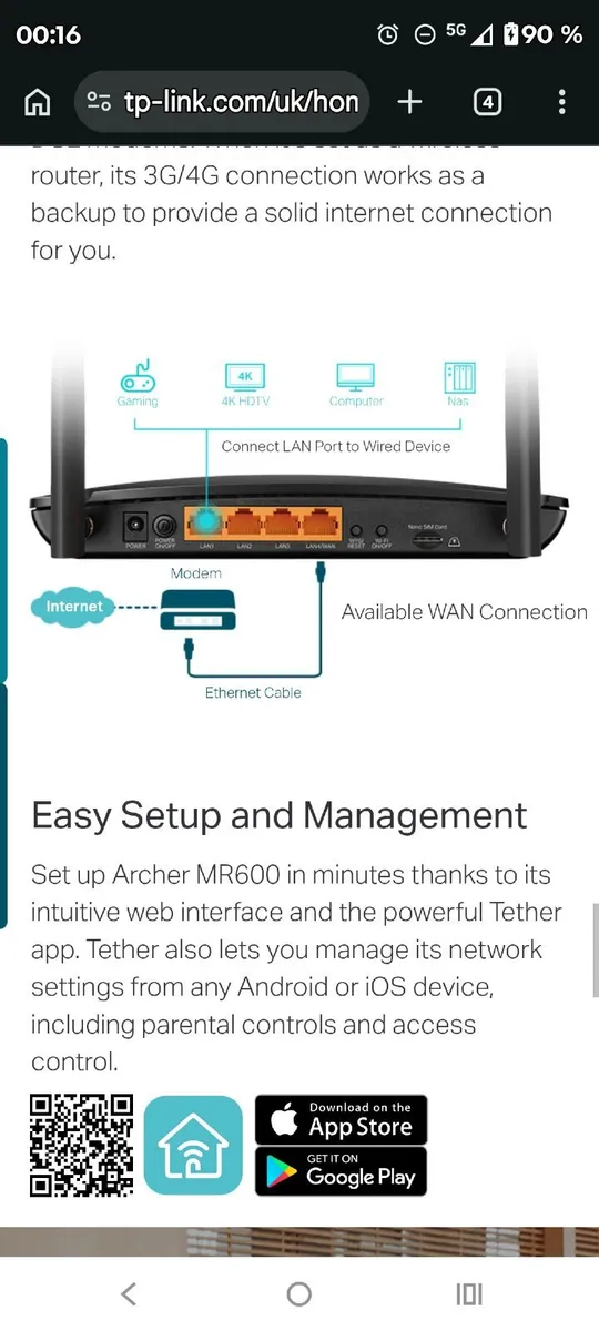 Wi-Fi Dual Band Gigabit Router Sim card - Image 2